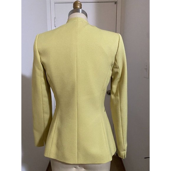 TAHARI Light Yellow women skirt suit size 2 - Picture 2 of 4